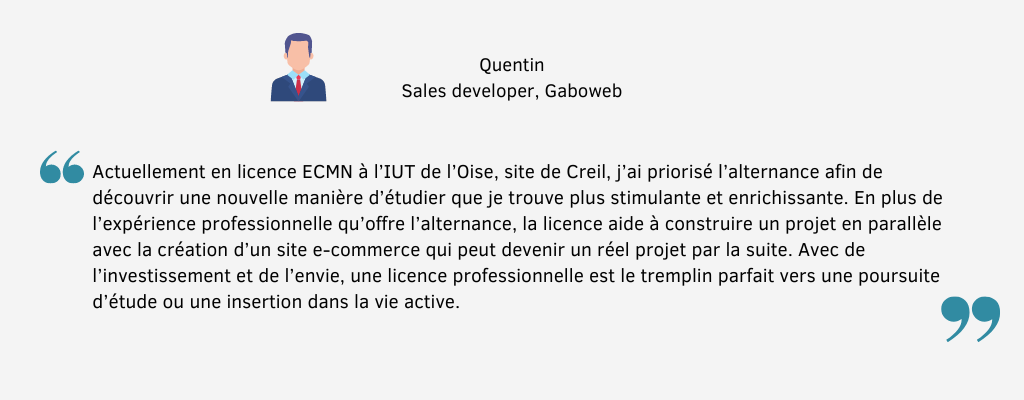 Témoignage alternance