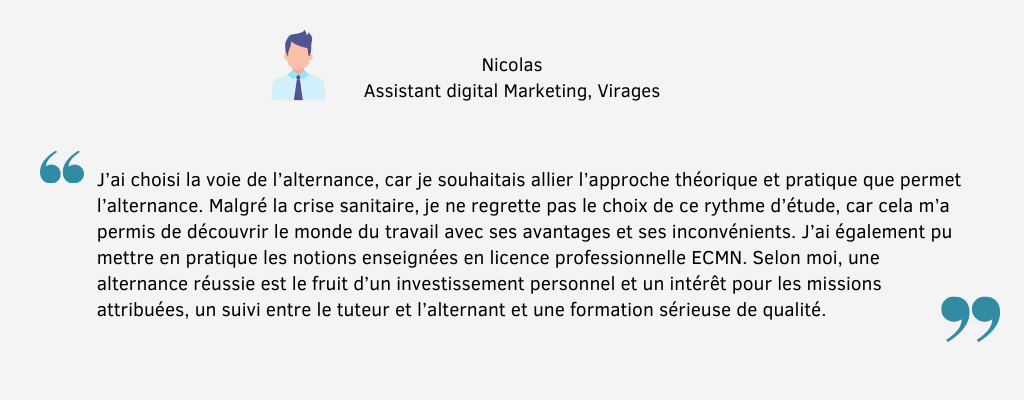 Témoiagnage Nicolas